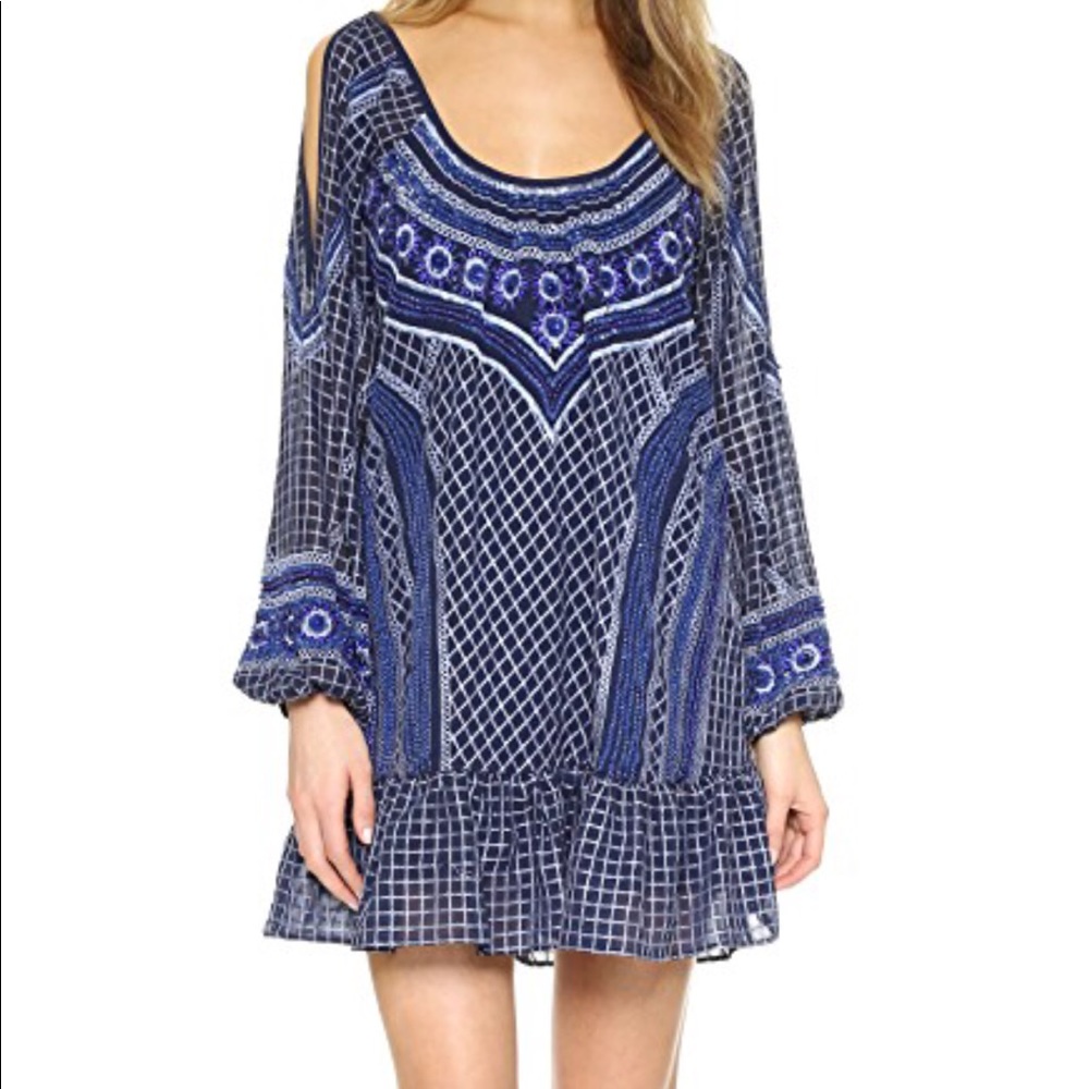 Parker beaded “Woodstock” dress size L